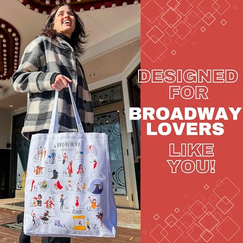 Musical Theater Tote and Cosmetic Bag Set - Broadway Gift - 26 Designs