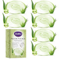 Duru Aloe Vera Glycerin Bar Soap Cleansing Bar Moisturizing Sensitive Skin - Vegan Transparent Paraben Free Alcohol Free Silicone Free Phthalete Free Gluten Free Body Wash - Pack of 6