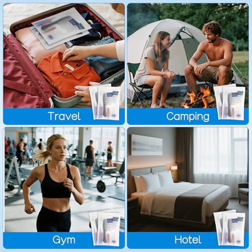 20-Pack 8-in-1 Toiletry Kits – Travel Essentials Set with Toothbrush, Toothpaste, Body Wash & More (Zhjianup)
