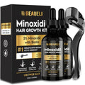 Beaueli Minoxidil 5% Beard Growth Kit – 2 Bottles, 60ml Each, 2 Fl Oz Pack