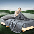 OMYSTYLE King Size 30lbs Reversible Weighted Blanket 88x104 All Season Grey
