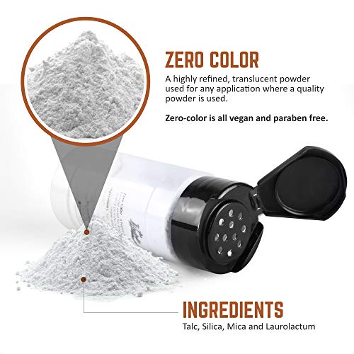 PPI Skin Illustrator Zero Color Loose Setting Powder, Color Less Translucent Face Powder for Setting Makeup, 3oz Shaker Top Bottle
