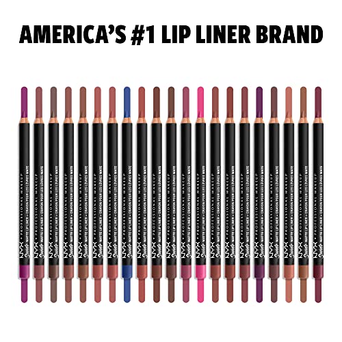 NYX PROFESSIONAL MAKEUP Suede Matte Lip Liner, Vegan Formula - Shanghai (Warm Mid-Tone Nude)