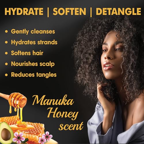 Sofn’free Hydration Manuka Honey Shampoo 3 Pack - Curly Hair Moisturizing Sulfate-Free