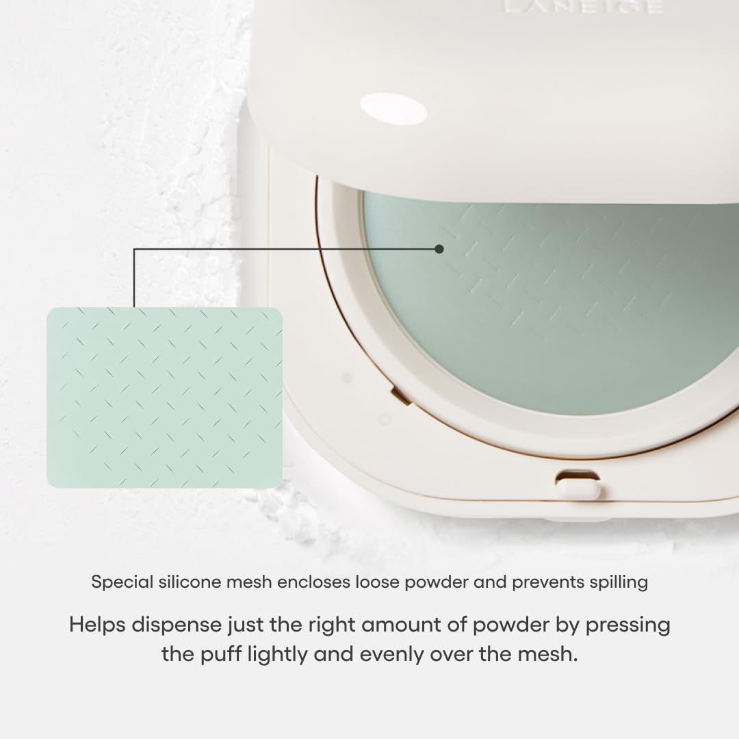 LANEIGE Neo Blurring Powder: Korean Oil-Control Compact with Pore Blurring, Smoothing Finish & Travel-Friendly, No-Spill Packaging
