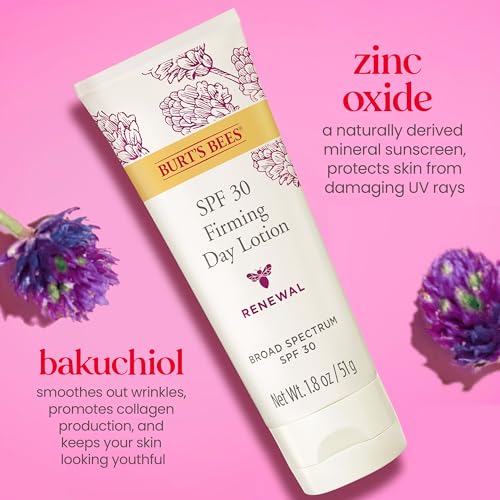 Burt's Bees Renewal SPF 30 Firming Day Lotion 1.8 oz (Pack of 1) with Bakuchiol