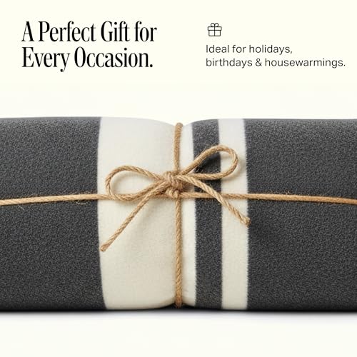 Maritime Preston Lane Highrise Throw Blanket 50x70 in Soft Cotton Blend