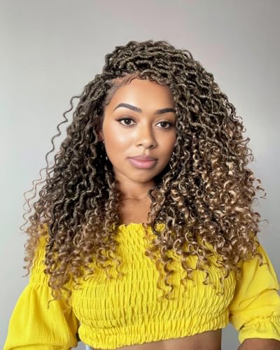 Forevery 16 Inch T27 Goddess Locs Crochet Hair - Pre-Looped Faux Locs for Black Women, 6-Pack