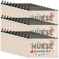 Kajaia 30 Pieces Christmas Nurse Gifts for Women Nurse Pouch for Work Supplies Makeup Bags Nursing Gifts for Women Cosmetic Bag with Zipper Nursing Travel Toiletry Bag Survival Kit(Beige)