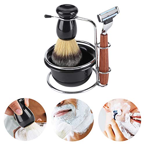 Goick Men's Wet Shaving Kit with Safety Razor & Badger Brush - Gift Set