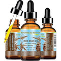 Botanical Beauty RICE BRAN OIL 100% Pure Natural Refined Undiluted Cold Pressed Carrier Oil for Face, Skin, Body, Hair, Massage, Nails. (1 Fl Oz)