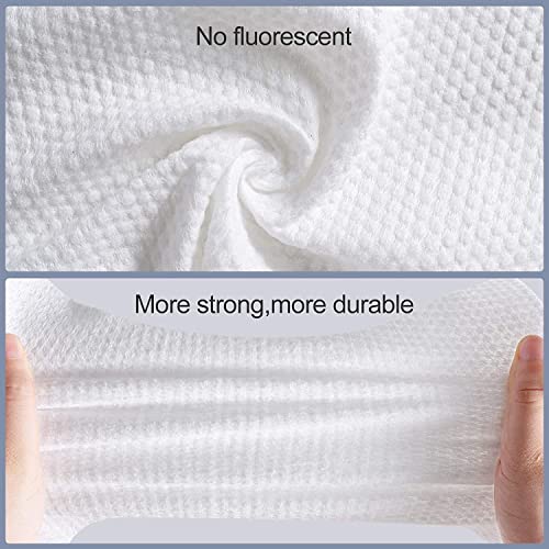 Disposable Face Towel Face Cloths for Washing Soft Cotton Dry Wipes Facial Cloths Towelettes for Washing and Drying, 100 Count Facial Tissue for Cleansing, Skincare and Makeup Remover