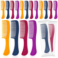 Pack of 250 Colorful Travel Hair Combs - Individually Wrapped, Portable Detanglers