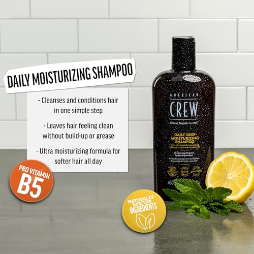 American Crew Men's Deep Moisturizing Shampoo 33.8 Fl Oz - Citrus Mint, Pack of 1