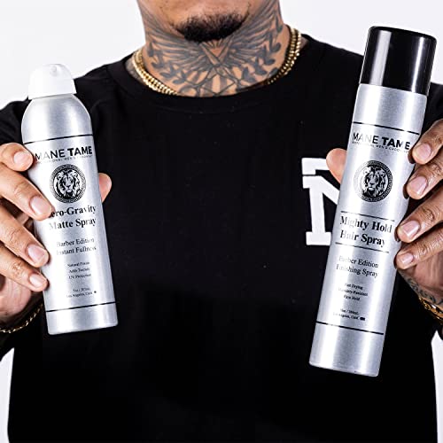 Mane Tame Professional Hair Spray Men 10oz - Firm Hold, Fast Drying, Humidity Resistant