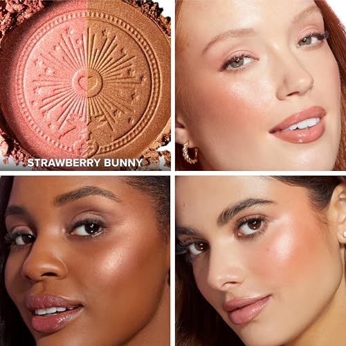 Too Faced Sun Bunny Blush & Bronzer Duo - Strawberry Bunny Variation 02 - Sheer, Luminous Face Makeup