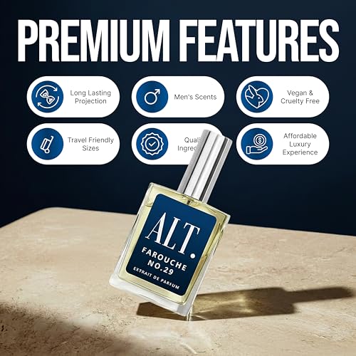 ALT. FRAGRANCES Farouche No. 29 Extrait de Parfum 3.33 fl oz Long Lasting Bold Citrus Vanilla Men’s Cologne
