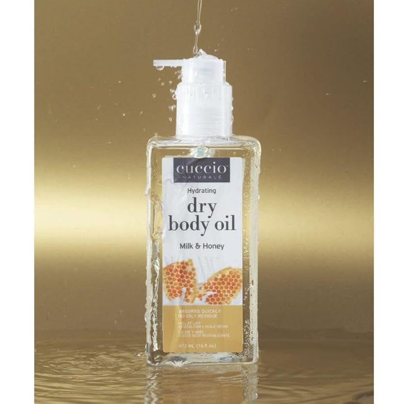Cuccio Naturale Hydrating Dry Body Oil – Milk & Honey, 15.5 oz