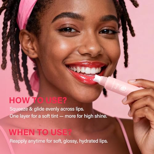 Glossy Lip Balm & Lip Gloss Set? Hydrating Lip Butter Balms For Smooth, Soft Lips ? Nourishing, Long-Lasting Moisture ? Vanilla, Coffee, Mint, Berry & Pink Sugar,Women's Day Gifts For Women