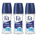 Fa Deodorant Roll-On 1.7 oz Aqua (3-Pack) - Long-Lasting Protection