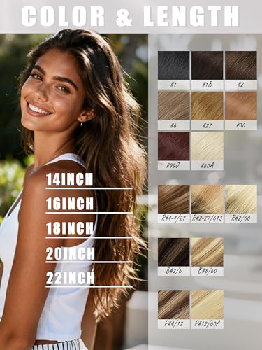 Grey Tape-In Hair Extensions - Human Hair, 16 Inch, 50g, 20 Pieces - Model of THIS listing