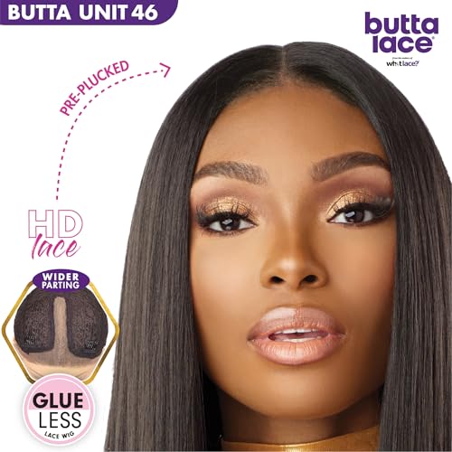 Sensationnel Butta LaceWig Unit 45 - Jet Black, 5-Inch Deep HD Lace Front