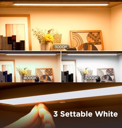 18 Inch White Under Cabinet LED Lighting Pack - 3 Color & Brightness Settings