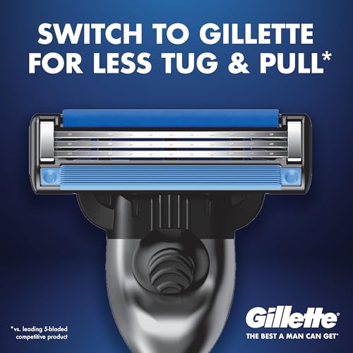Gillette Mach3 Men’s Razor Handle + 6 Blade Refills - 7 Pack