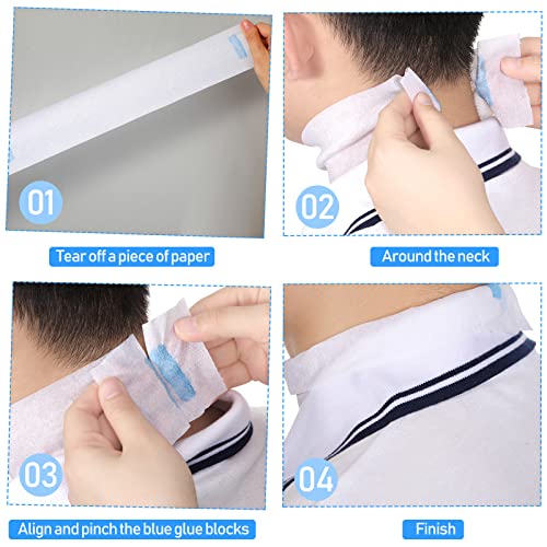 Disposable Neck Paper Strips for Barbershops - Stretchy, Soft, 2000 Sheets