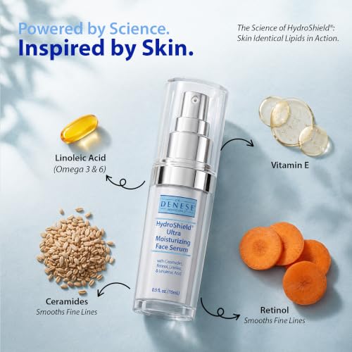 HydroShield Retinol Face Serum 0.5oz Travel Size - Wrinkle & Hydration Boost