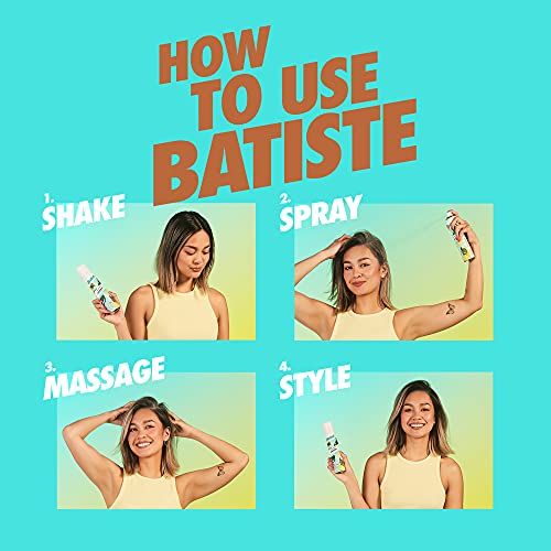 Batiste Dry Shampoo for Dark Hair, Refresh Hair and Absorb Oil Between Washes, Waterless Shampoo for Added Hair Texture and Body, 6.35 OZ Dry Shampoo Bottle