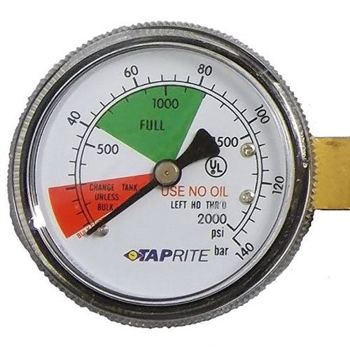 Primary CO2 Beer Regulator with Dual Pressure Gauges - Home Draft System