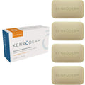Kenkoderm Psoriasis Mineral Salt Soap with Argan Oil & Shea Butter, 4.25 oz, 4 Bars, Dermatologist Developed Skin Care for Soothing & Moisturizing Psoriasis, Eczema & Rosacea, Fragrance & Color Free