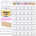 72 Pack Travel Cosmetic Containers Set - 2oz Jars + 3/5/10g Sample Jars with Lids & Labels