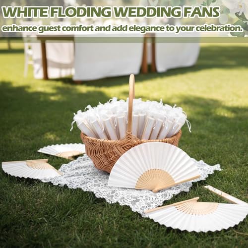 101 Pack Wedding Fans for Guests - Abanicos De Mano Fiesta Party Favors