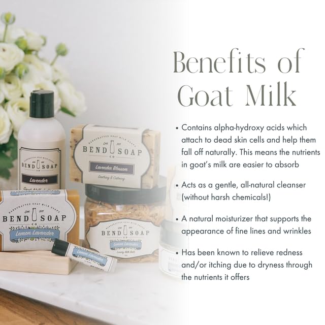 Oatmeal & Honey Goat Milk Soap - Handmade Natural Bar for Sensitive Skin - 4 Pack