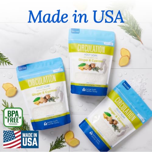 Foot Soak Bundle 3 Pack with Epsom Salts & Bamboo Scoop – 32 Ounce Each