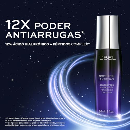 Nocturne Night Facial Serum with Hyaluronic Acid - 30ml Hydrating & Anti-Aging