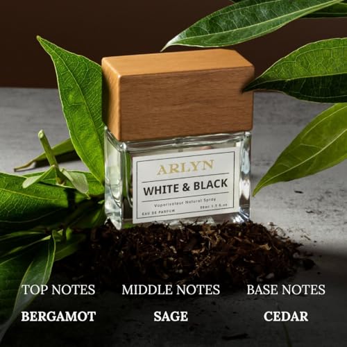 Vegan Eau de Parfum for Men - White & Black Fragrance 50ml