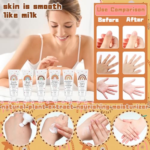 36 Pcs Teacher Appreciation Hand Cream Gift Set - Boho Rainbow Style