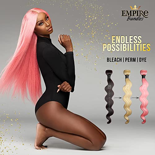 Sensationnel Empire Virgin Human Hair Bundles - Straight, 10 Inch, Natural/Black