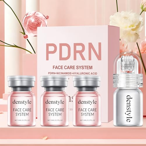 Micro Infusion System, Moisturizing Serum with PDRN & Peptides, Elegant Gift Packaging, Gift for Women,1 Roller + 3 Serums