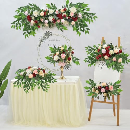 WONICE 40-Pack Artificial Italian Ruscus Greenery Stems - 70cm Faux Garlands for Weddings & Home Décor