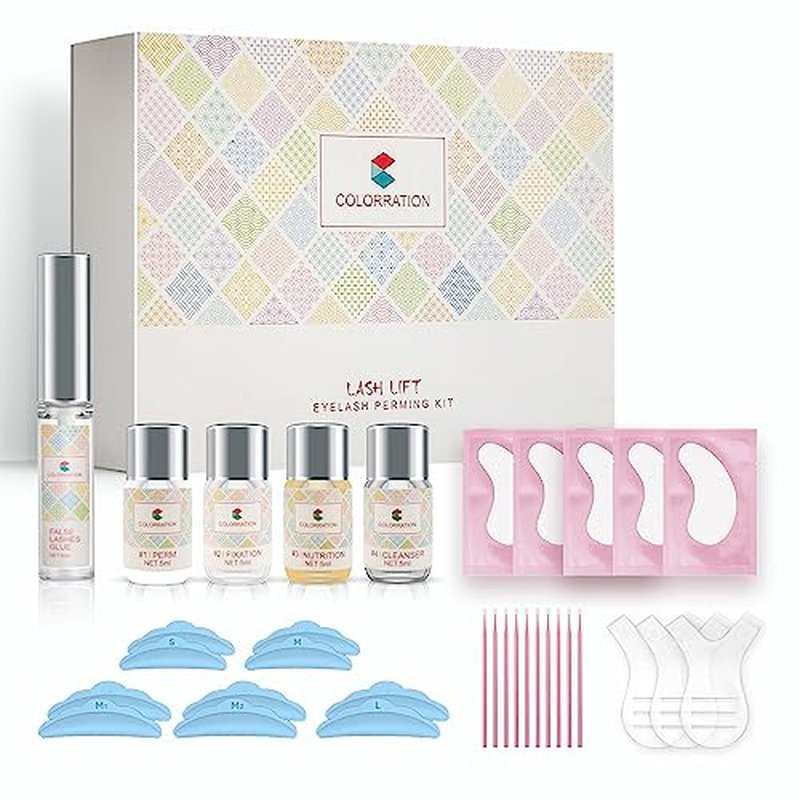 2023 Upgraded Eyelash Lift Kit,Eyelash Perm Kit,Eyelash Perm Professional Curling Extension Set,Semi-Permanent Perming Wave Suitable For Salon and Home Use