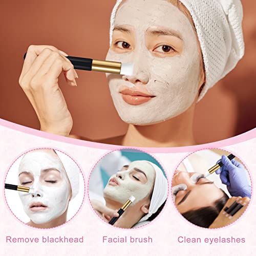 60PCS Lash Shampoo Bottles and Brushes Set for Lash Care - Black Variation