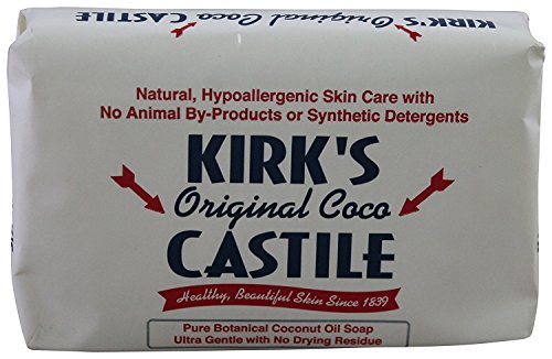 Kirk's Original Coco Castile Soap 4oz - Fresh Pack of 12, Gentle & Vegan