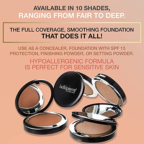 Mineral Foundation SPF 15 - Pressed Powder Concealer & Finishing Powder Latte
