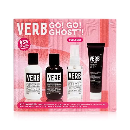 VERB Ghost Discovery Hair Care Kit - Travel Size 1.9 Fl Oz Pack of 4