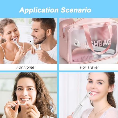 Electric Water Flosser with 50 Replacement Heads & Real-Time Camera
