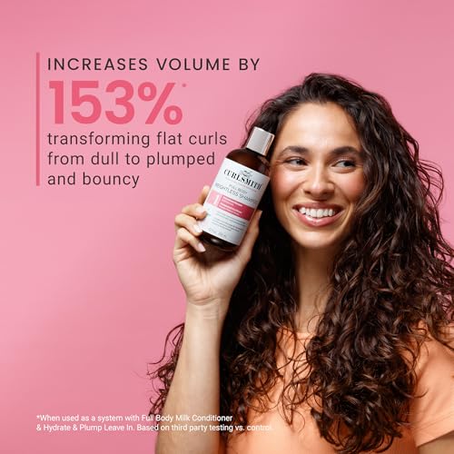 CURLSMITH Full Body Weightless Volumizing Shampoo for Curly Hair, 12 oz